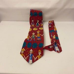 Save The Children Men’s Necktie Red USA.